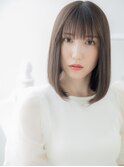 オリーブグレージュくびれレイヤーカットメテオストレート30代h5