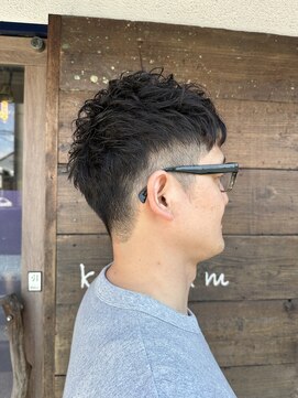 クオリム(Kualim) メンズパーマ　ショートスタイル