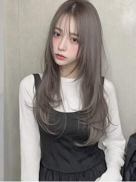 ロッソ 大橋店(Rosso) グレージュの柔らか内巻きレイヤー【大橋】