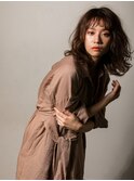 【CUFFA】毛先パーマ大人ミディアム黒髪美髪東銀座築地新富町