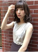前髪/こなれミディ/ウェーブパーマ/アンブレラカラー/銀座