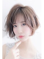 [MAXBEAUTY]シースルーバング・イルミナカラーショートボブ☆