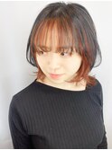 【morio原宿】コントラストインナーカラーオレンジ