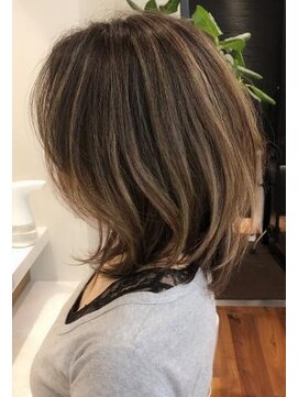 ネックス 表参道本店(nex) 【nex表参道】白髪染め ハイライト フォギーベージュ