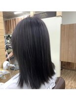 サクラ(SAKURA) ブリーチ、パープル系ロートーンカラー、カット、トリートメント
