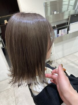 アジールヘア 池袋東口店(agir hair) 10代20代人気外ハネボブ透け感カラー池袋池袋東口
