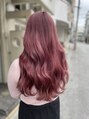 ミロク 宜野湾店(miloc)&nbsp;韓国風ピンクブラウン^ ^【ブリーチ/ハイトーン/ダブルカラー】