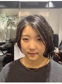 ゆるウェーブショートボブ