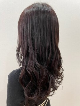 モルニ(MORNI) 髪質改善トリートメント_マロンベージュ Aラインボブ かきあげ