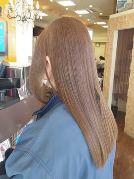ヘアモード カクテル ミルクティーベージュダブルカラー【ニシヤマ　ミホ】