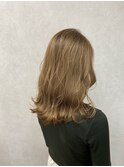 ミルクティーグレージュ×ゆる巻き☆【TELAHAIR鎌ヶ谷】