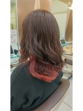 プールドゥマン 屯田(POUR DEMAIN) ブラウン×インナーレッド