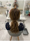 立体感ポニーテール