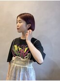 Wカラー/秋先取りカラー　バーガンディー