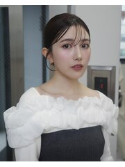 6711ヘアレンジ　2次会　卒業式　入学　振袖　披露宴　結婚式