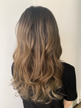 ライフ 住道店(Lyfe) デザインカラーミルクティーベージュ_レイヤーカット107