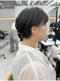 黒髪カタログ/ボブルフ/小顔に見せるヘア/ワンレン