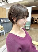 大人くびれショート 熊本ショート 白髪ぼかしハイライト