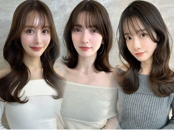 ロンドアヴァントゥス 池袋(Lond aventus)の写真/[カット+TR¥4980]髪に艶,立体感を出すカット技術！ロング×韓国顔周りレイヤーで女性らしさUP[池袋]