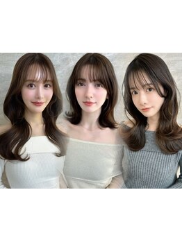 [カット+TR\4980]髪に艶,立体感を出すカット技術！ロング×韓国顔周りレイヤーで女性らしさUP[池袋]