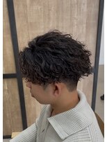 メンズギフト(men's GIFT)&nbsp;刈り上げツーブロックツイストスパイラルパーマメンズマッシュ