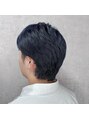 レイ バイ セブンルックス 宇都宮鶴田店(Lay by 7LOOKS) メンズダブルカラー/ブルーブラック【宇都宮/メンズカラー】
