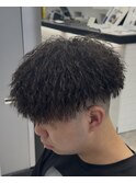 縦落ちパイルツイストツイスパフェード