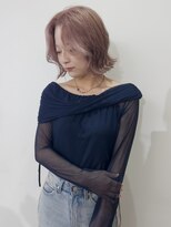 ニコフクオカヘアーメイク(NIKO Fukuoka Hair Make)&nbsp;[NIKO]ピンクベージュ/ハイトーンボブ/ボブ