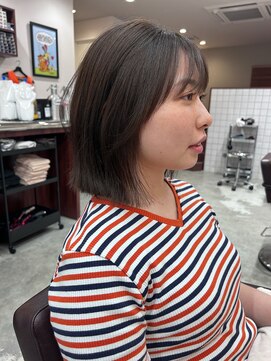 ルックアット(Look at) 【Look at】20代30代40代切りっぱなしボブ顔まわりレイヤー