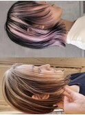 【macana指名】 レイヤーボブウルフケアブリーチデザイン