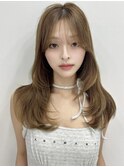 20代30代40代◎韓国ヘアー顔周りレイヤー似合わせカットロブ
