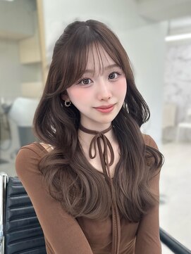 ベル 新宿店(Vel) 韓国風巻きフェミニンロング×メルティカラー×美髪×新宿