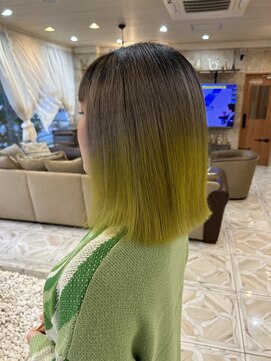 シャンティ 平岸店(Shanti) ○グラデーションカラー/韓国風カラー/ライムイエロー○菅野裕太