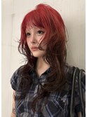 レッドルーツカラー×レイヤーカット
