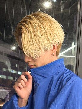 エルマーク 吉祥寺(L-MARK) センターパート/ブリーチ/ダブルカラー/men's/メンズ