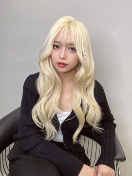 ラピス 渋谷本店(Lapis) シールエクステ/ブロンド/レイヤーカット