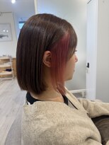 フランヘア 箱崎店(Flan hair) インナーカラーピンク