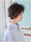 カーリーショートボブ★毛先パーマ【いわき】