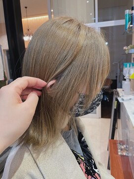 ナップヘアー NAP hair 【ブリーチ必須】大人グレージュ