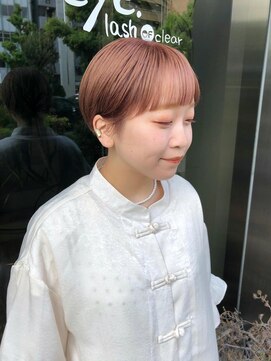 クリアーオブヘアー 一社店(clear OF HAIR) ピンクベージュ×コンパクトショート