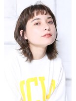 クラッチ ユニ(CLUTCH uni)&nbsp;大人可愛い２０代３０代４０代小顔短め前髪　暗めカラー　ミディ