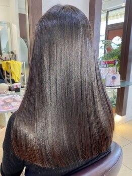 ヘアアーク(HAIR arc)の写真/【京成津田沼3分】話題の酸性ストレート導入★髪の状態に合わせた施術で毛先までするんとまとまる艶髪に！