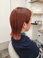 シア 新小岩店(SHEER)&nbsp;切りっぱなしロブ/オレンジカラー