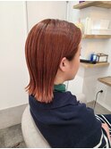 切りっぱなしロブ/オレンジカラー
