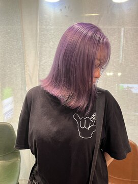ヘアーアンドメイク ビス(HAIR&MAKE bis) 色落ちも綺麗♪ラベンダーカラー☆【多田　華歌】