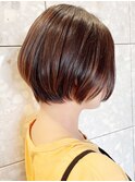 透明感♪20代30代40代髪質改善カラー内巻きショートボブ小顔艶感