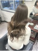 プラチナグレージュ#エクステ60枚#ゆる巻き