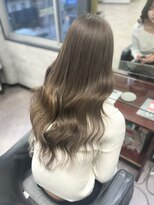 オズ 梅田店(OZ)&nbsp;プラチナグレージュ#エクステ60枚#ゆる巻き