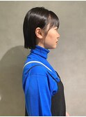 切りっぱなしストレート/ショートボブ