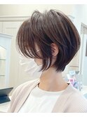 大人ショートヘア/ショートボブ/30代40代50代ヘアスタイル